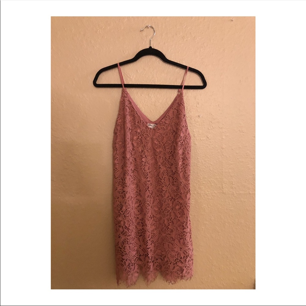NWT Mauve Lace Mini Dress